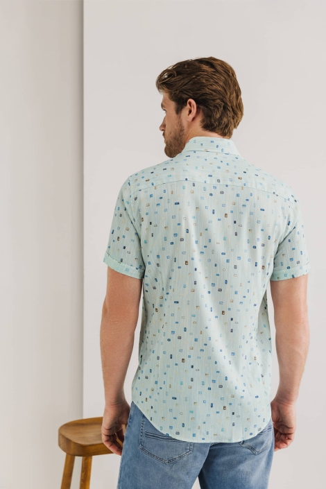 State of Art shirt ss print twill